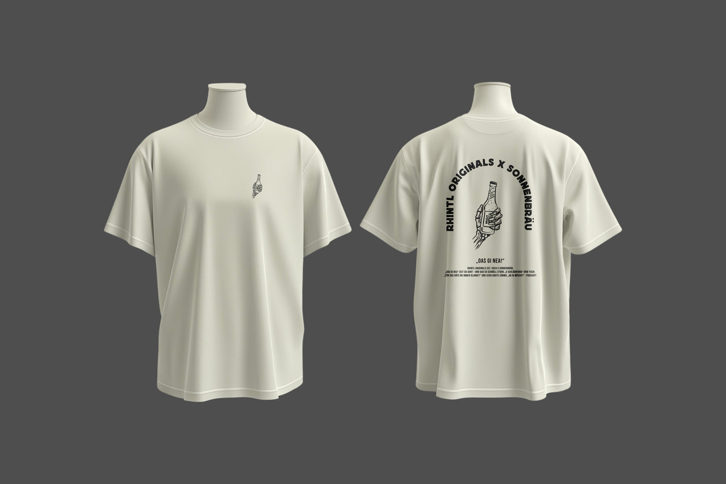 Oversize T-Shirt Sonnenbräu blancwhite