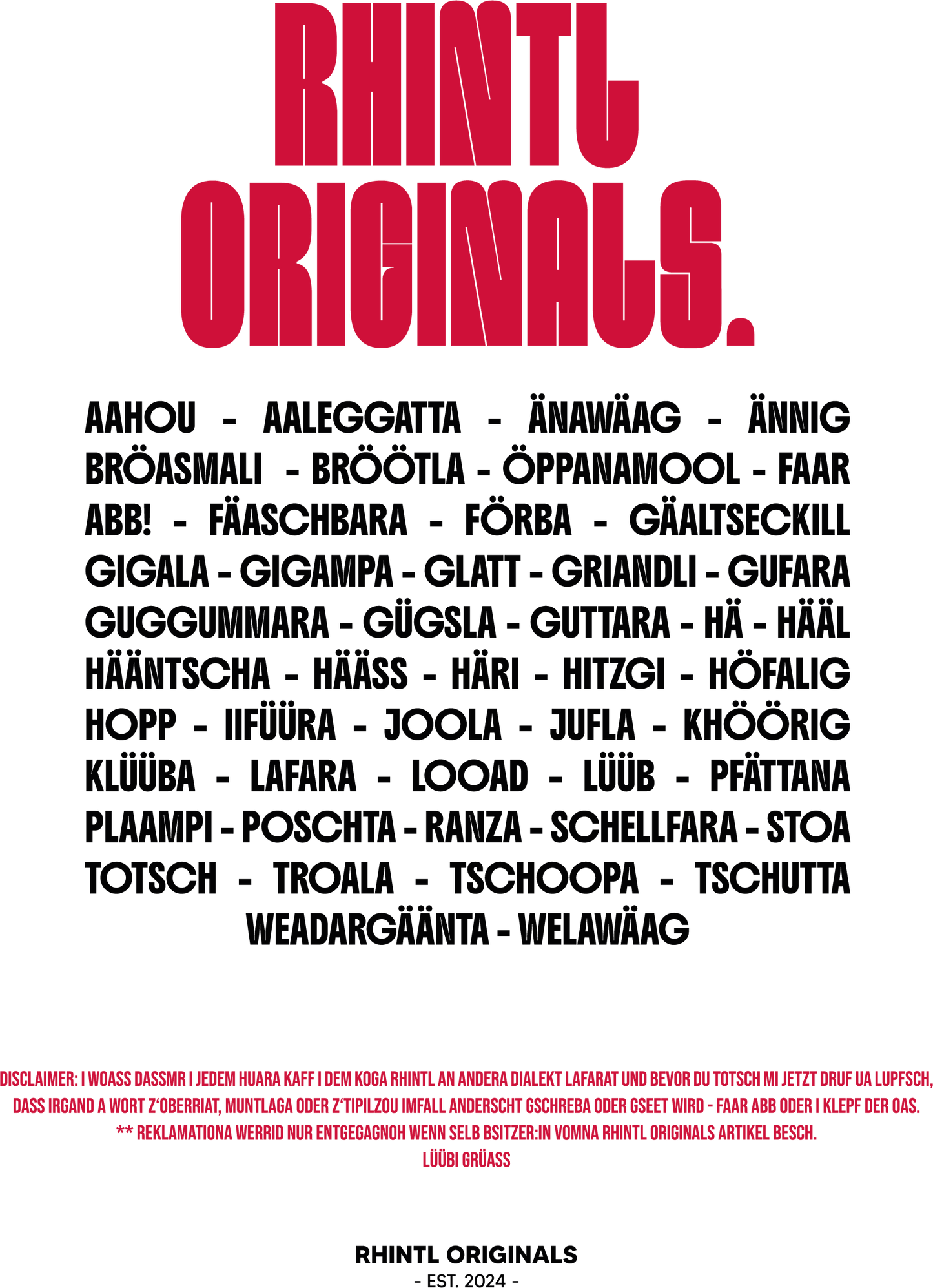 Oversize T-Shirt Rhintl LineUp blancwhite