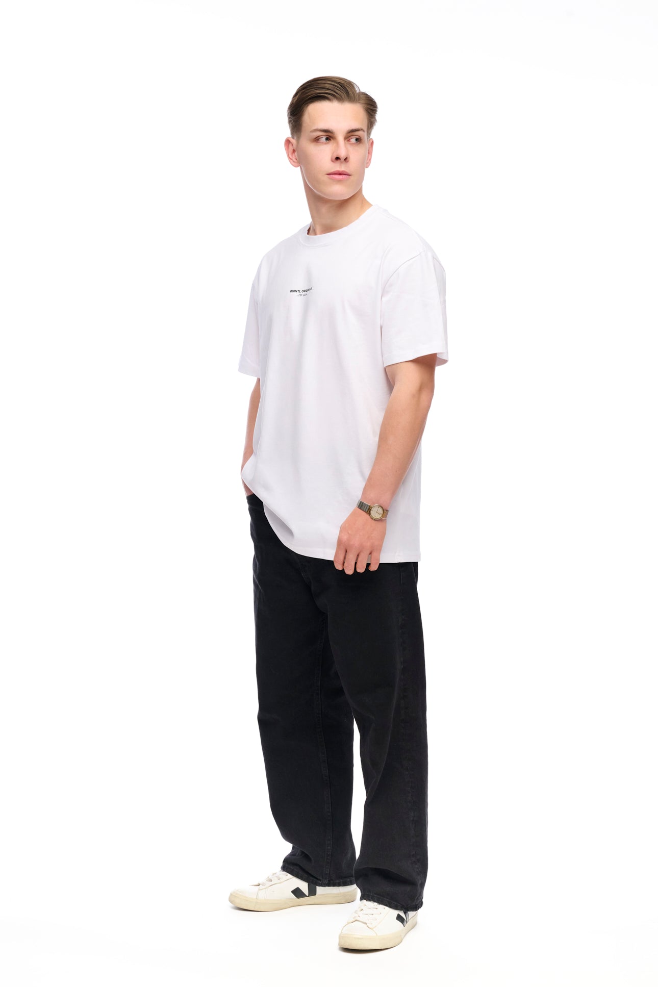 Oversize T-Shirt white "Hoppid"