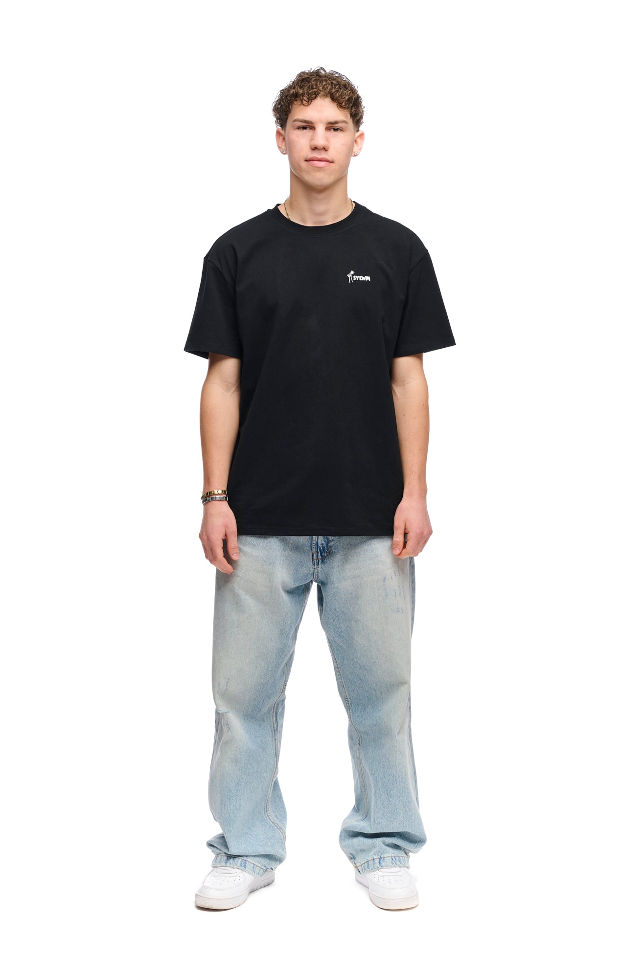 Oversize T-Shirt black Wetli Weine "SYLWM"