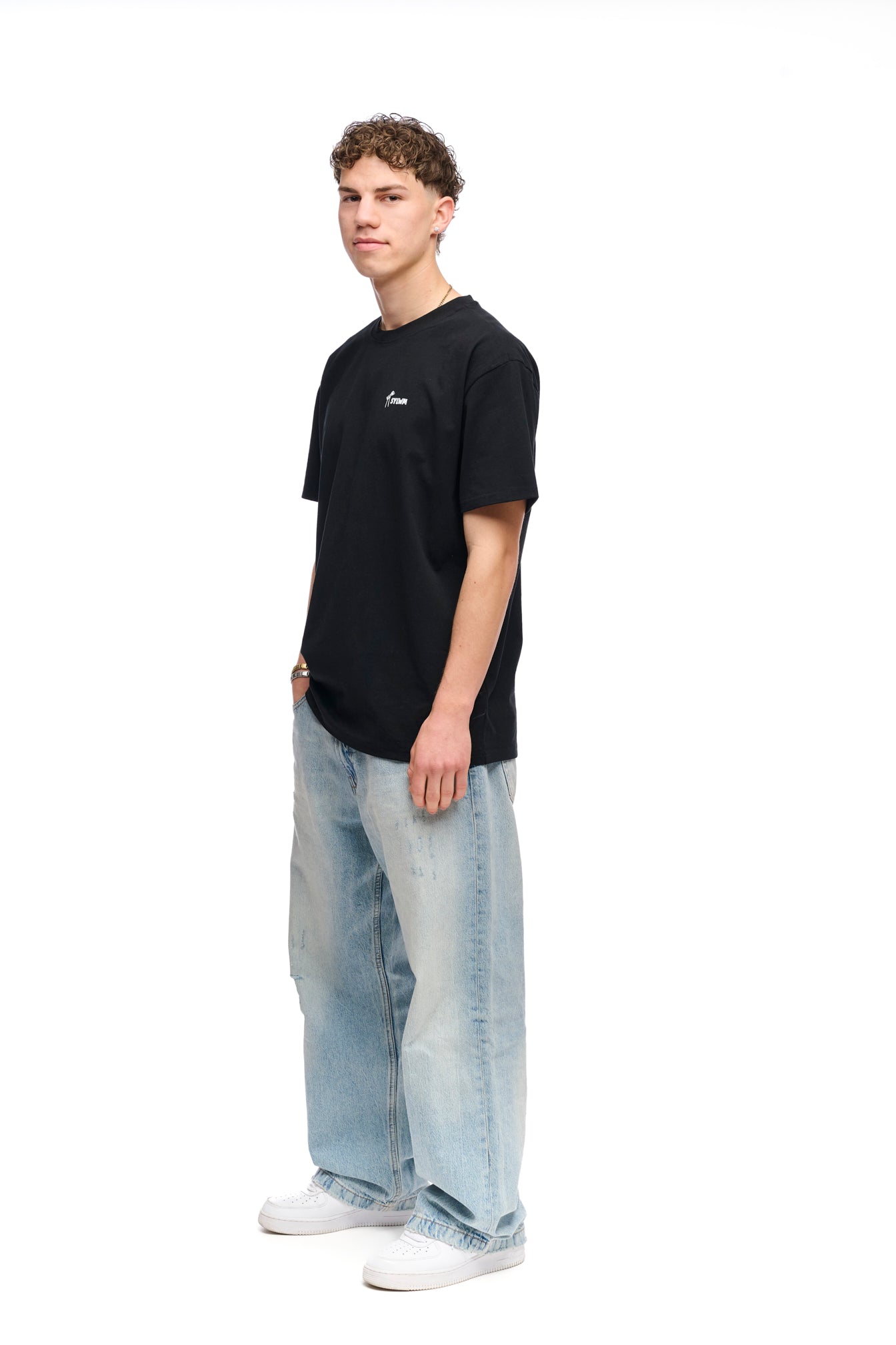 Oversize T-Shirt black Wetli Weine "SYLWM"