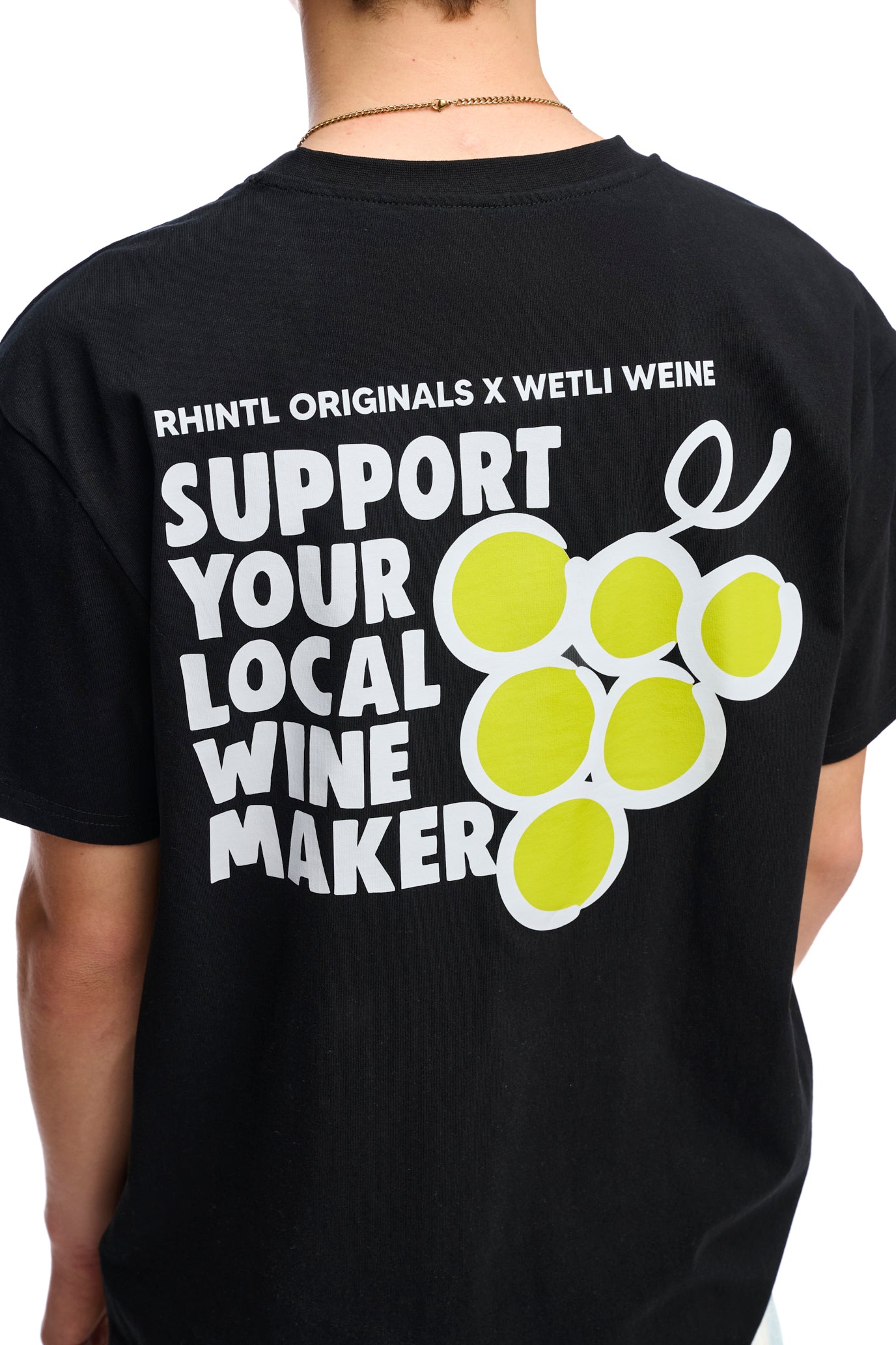 Oversize T-Shirt black Wetli Weine "SYLWM"