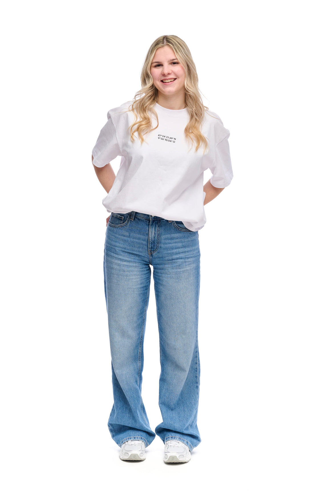 Oversize T-Shirt white "Geo"