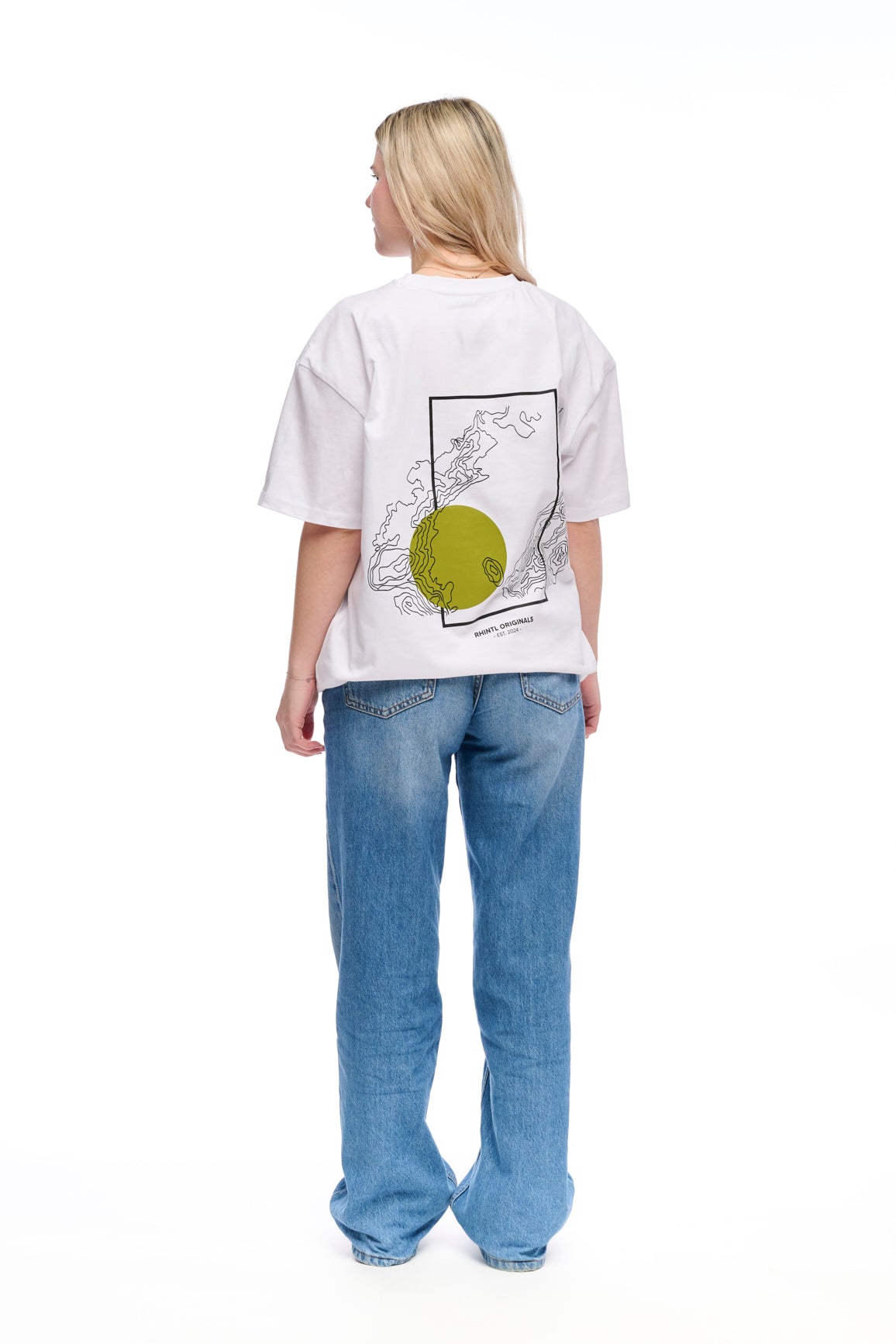 Oversize T-Shirt white "Geo"