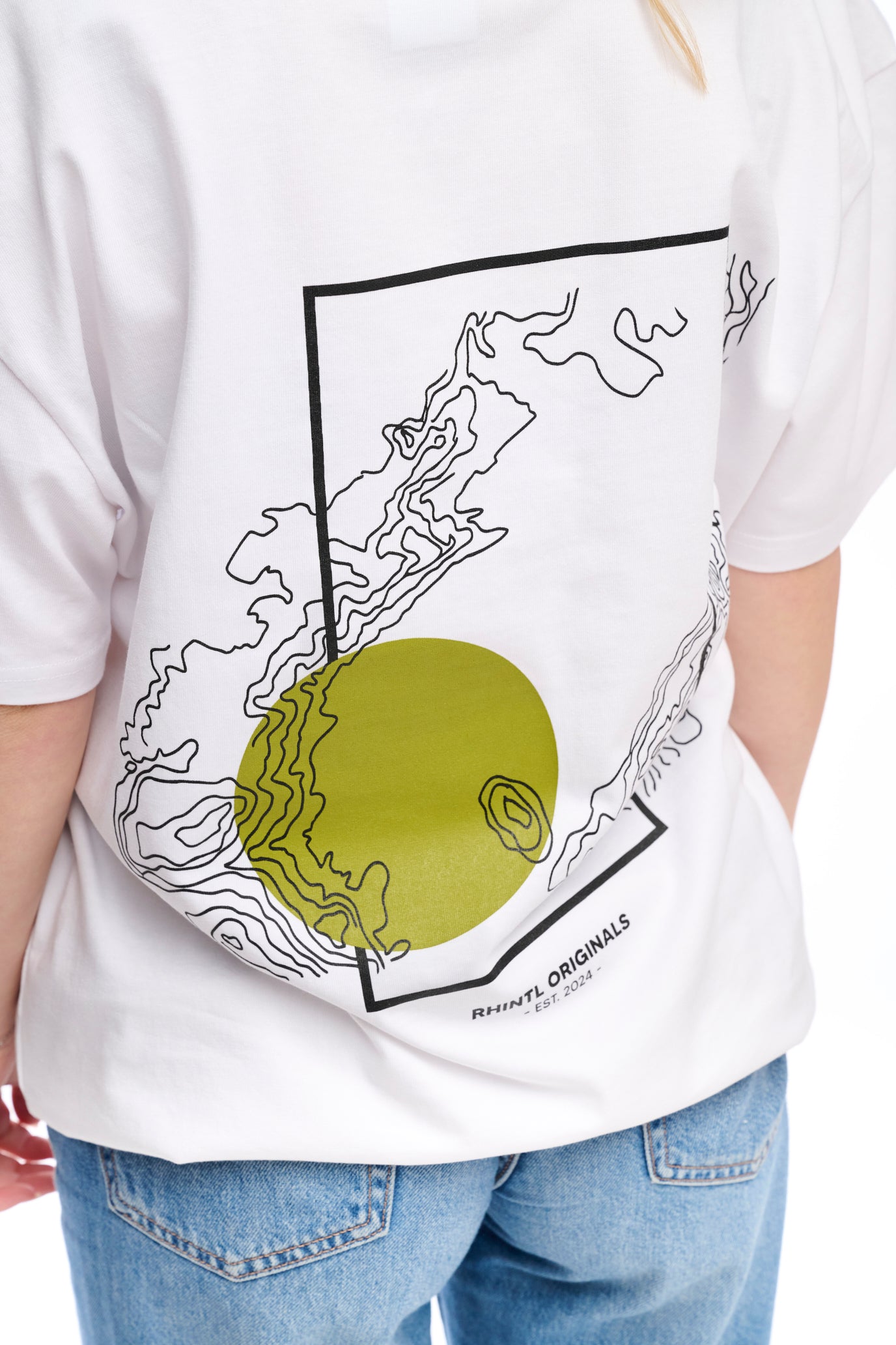 Oversize T-Shirt white "Geo"