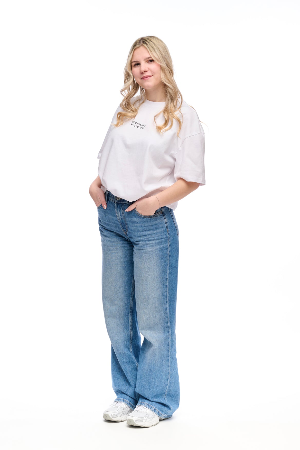 Oversize T-Shirt white "Geo"