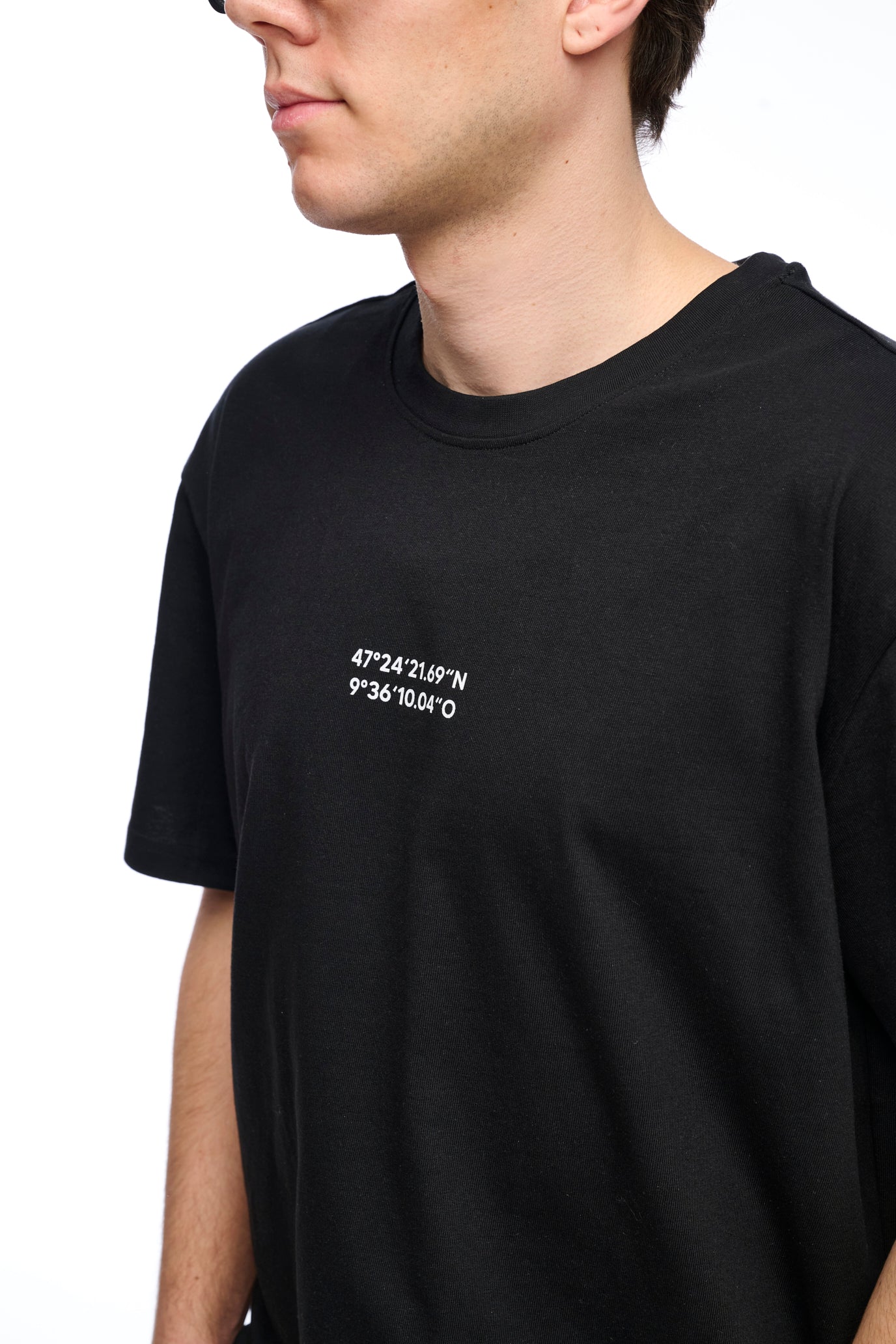 Oversize T-Shirt black "Geo"