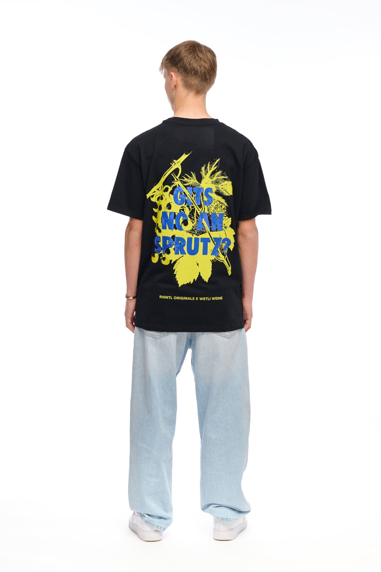Oversize T-Shirt black Wetli Weine "Sprutz"