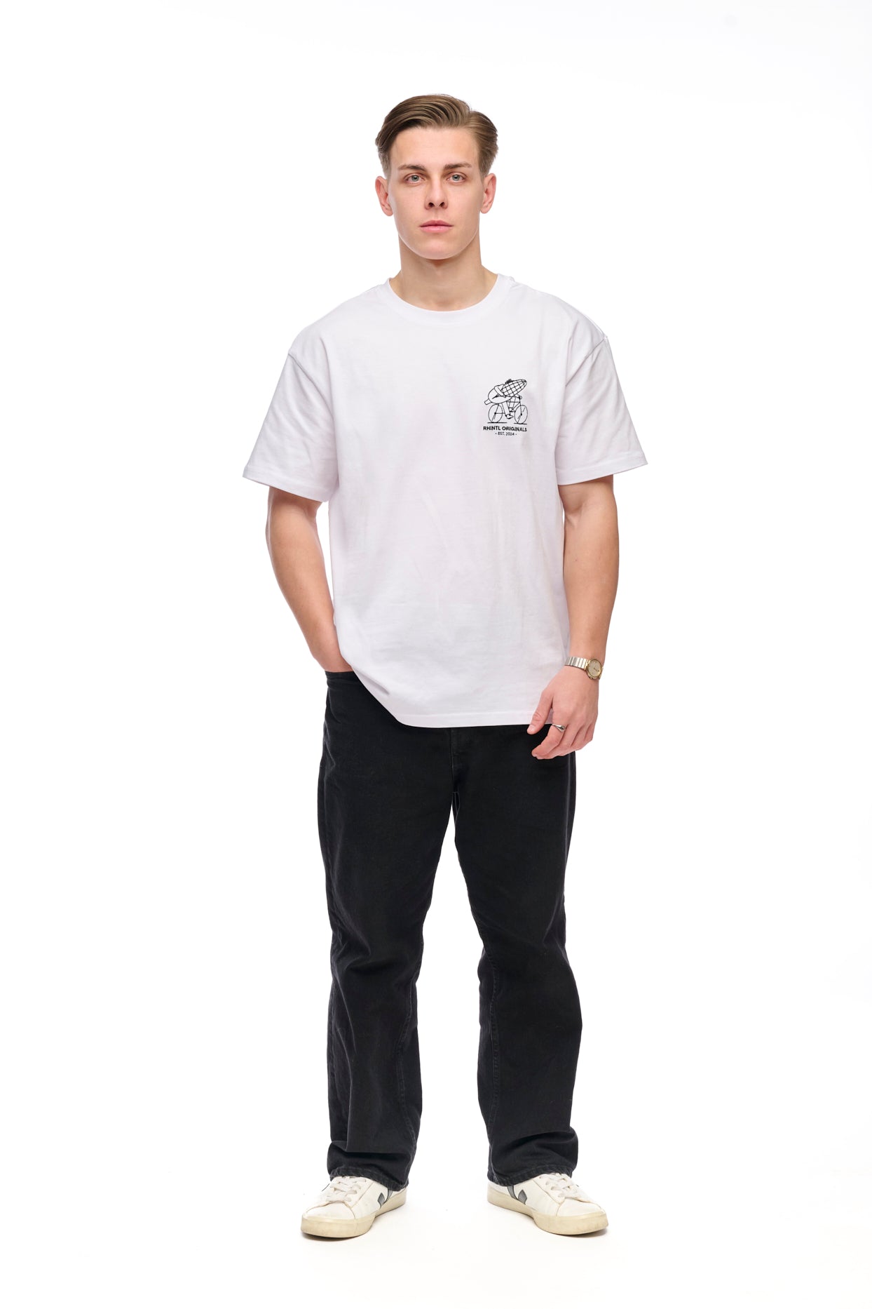 Oversize T-Shirt white "Velo"