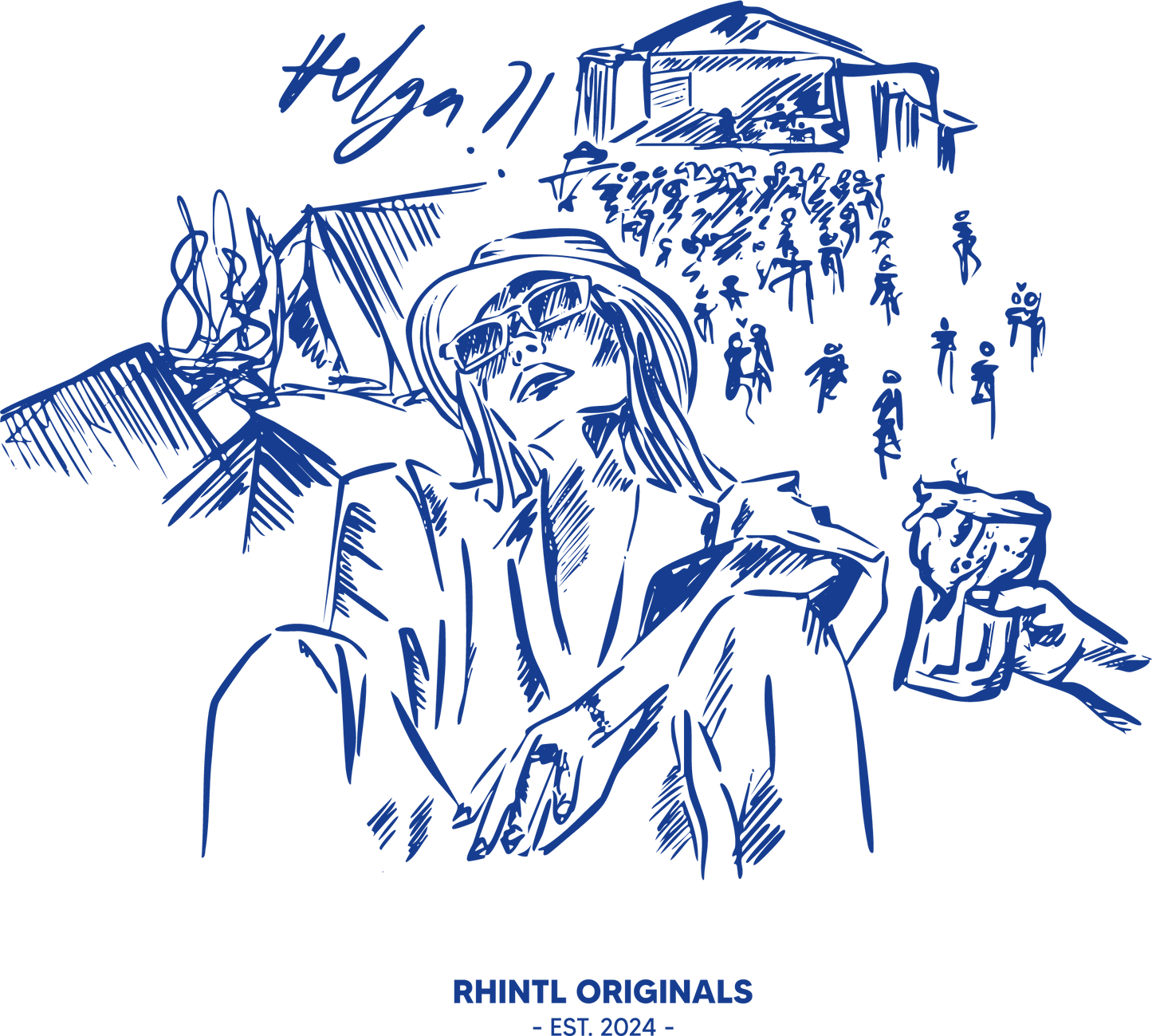 Oversize T-Shirt Festival Mood blancwhite