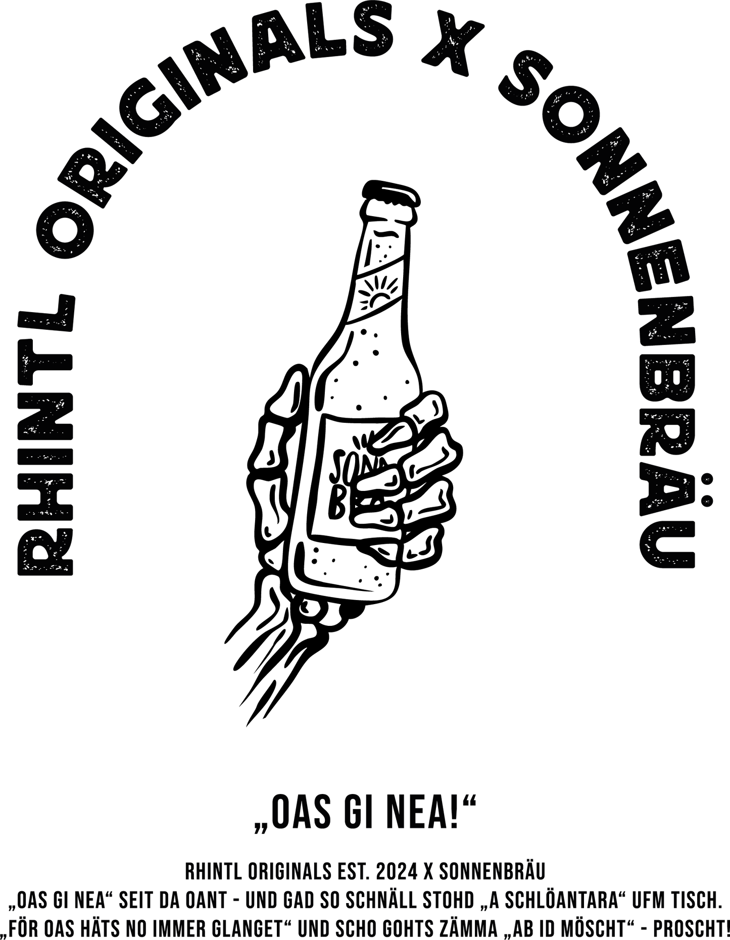 Oversize T-Shirt Sonnenbräu black