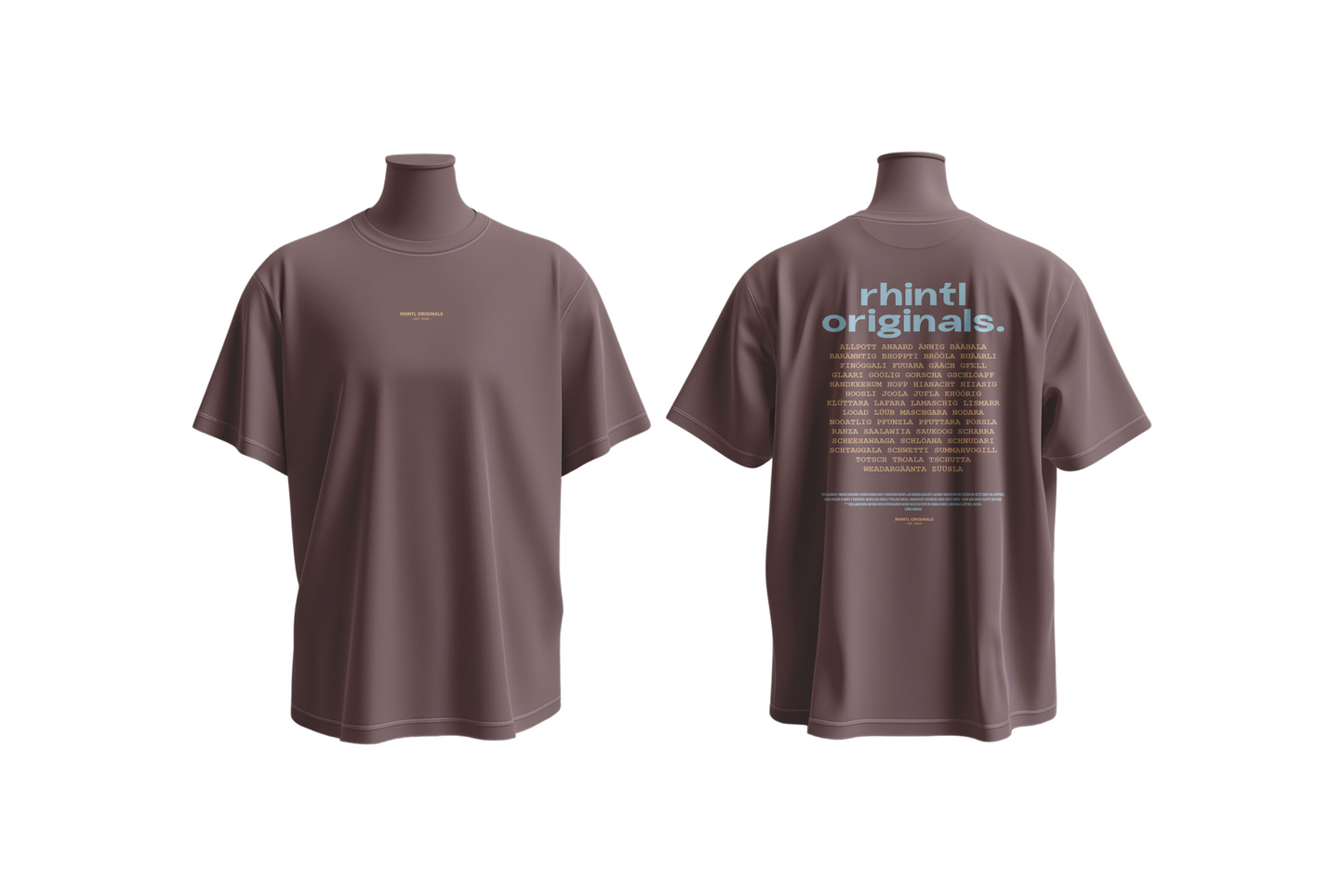 Oversize T-Shirt Rhintl LineUp Kaffa Coffee