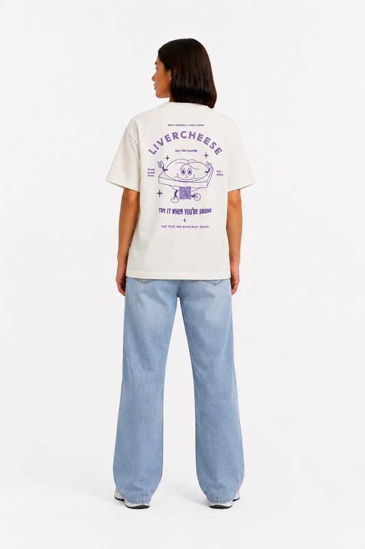 Oversize T-Shirt Livercheese blancwhite