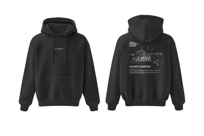 Fluffy Hoodie Hoher Kasten black