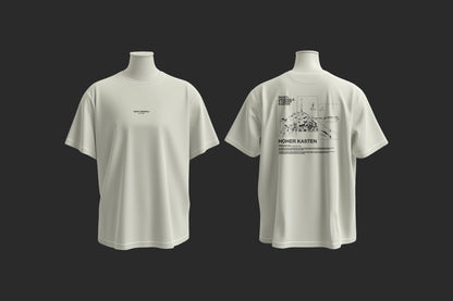 Oversize T-Shirt Hoher Kasten white