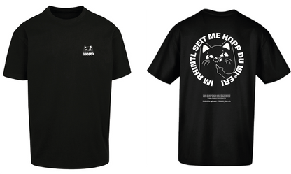 Oversize T-Shirt Im Rhintl seit me Hopp black