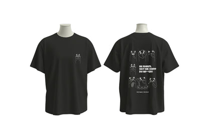 Oversize T-Shirt A Katzarudel black