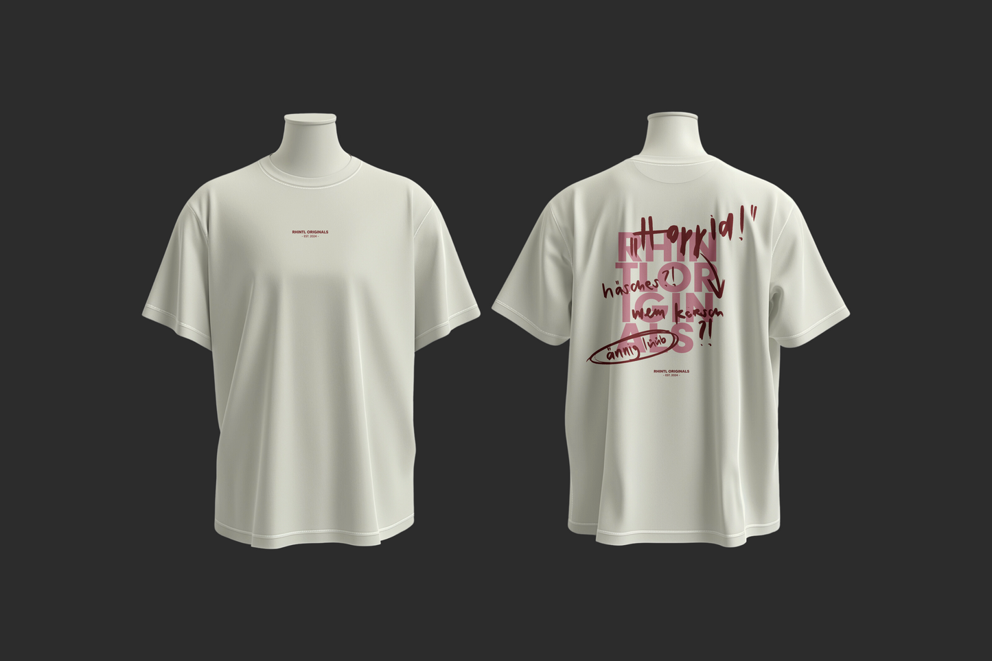 Oversize T-Shirt "Hoppid 2.0" cream