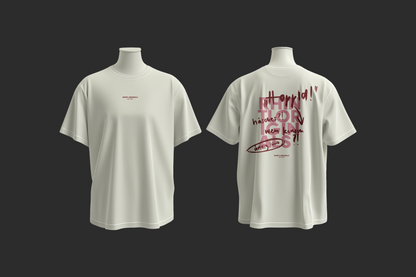 Oversize T-Shirt "Hoppid 2.0" cream