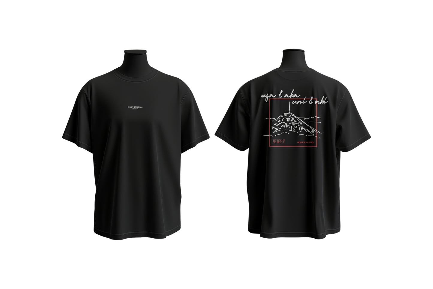 Oversize T-Shirt Ufa & Aba black