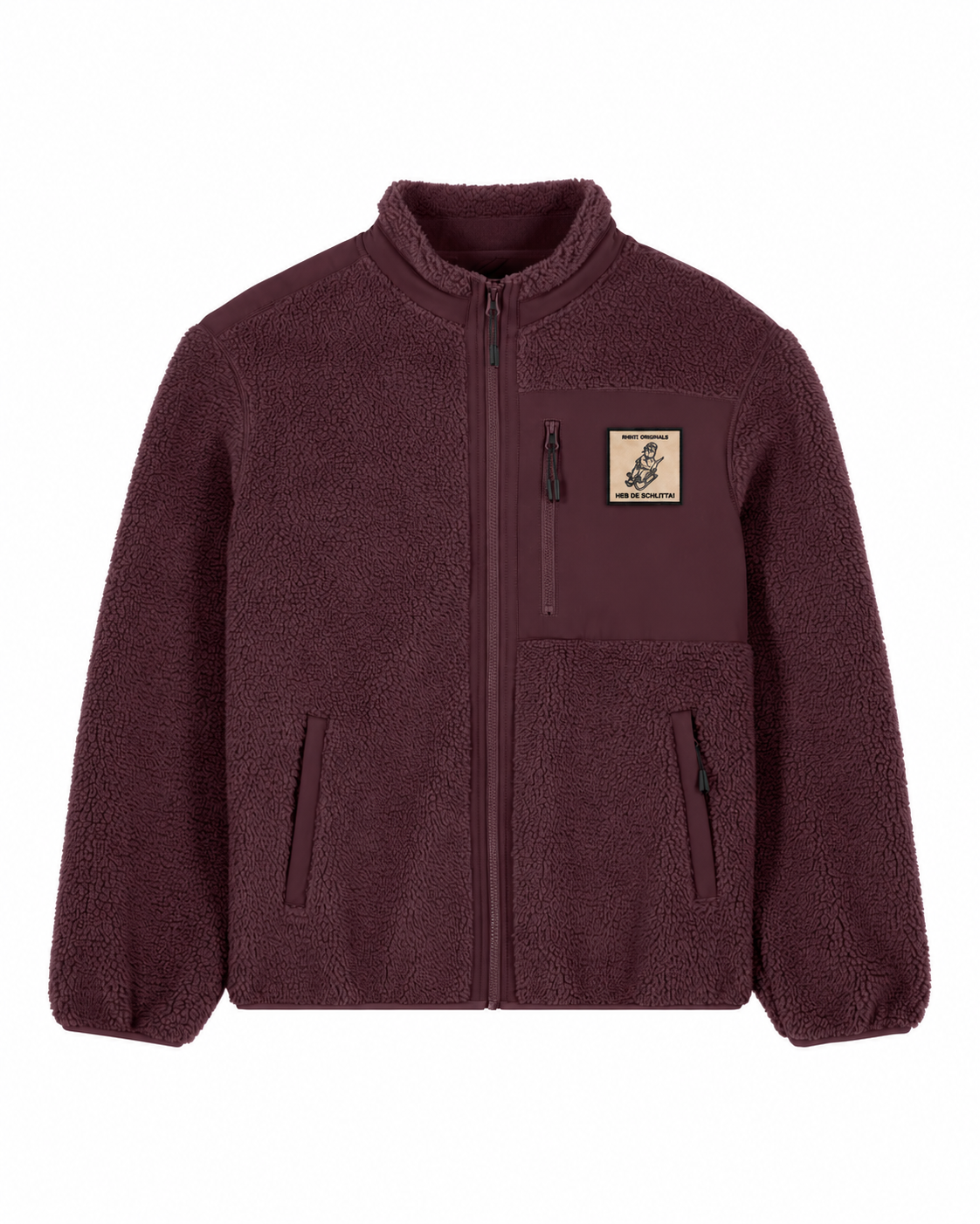 Sherpajacke Rhintl Originals red brown