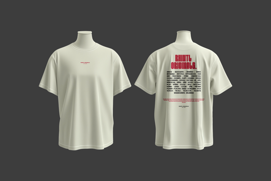 Oversize T-Shirt Rhintl LineUp blancwhite