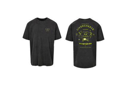 Oversize T-Shirt Livercheese washed black