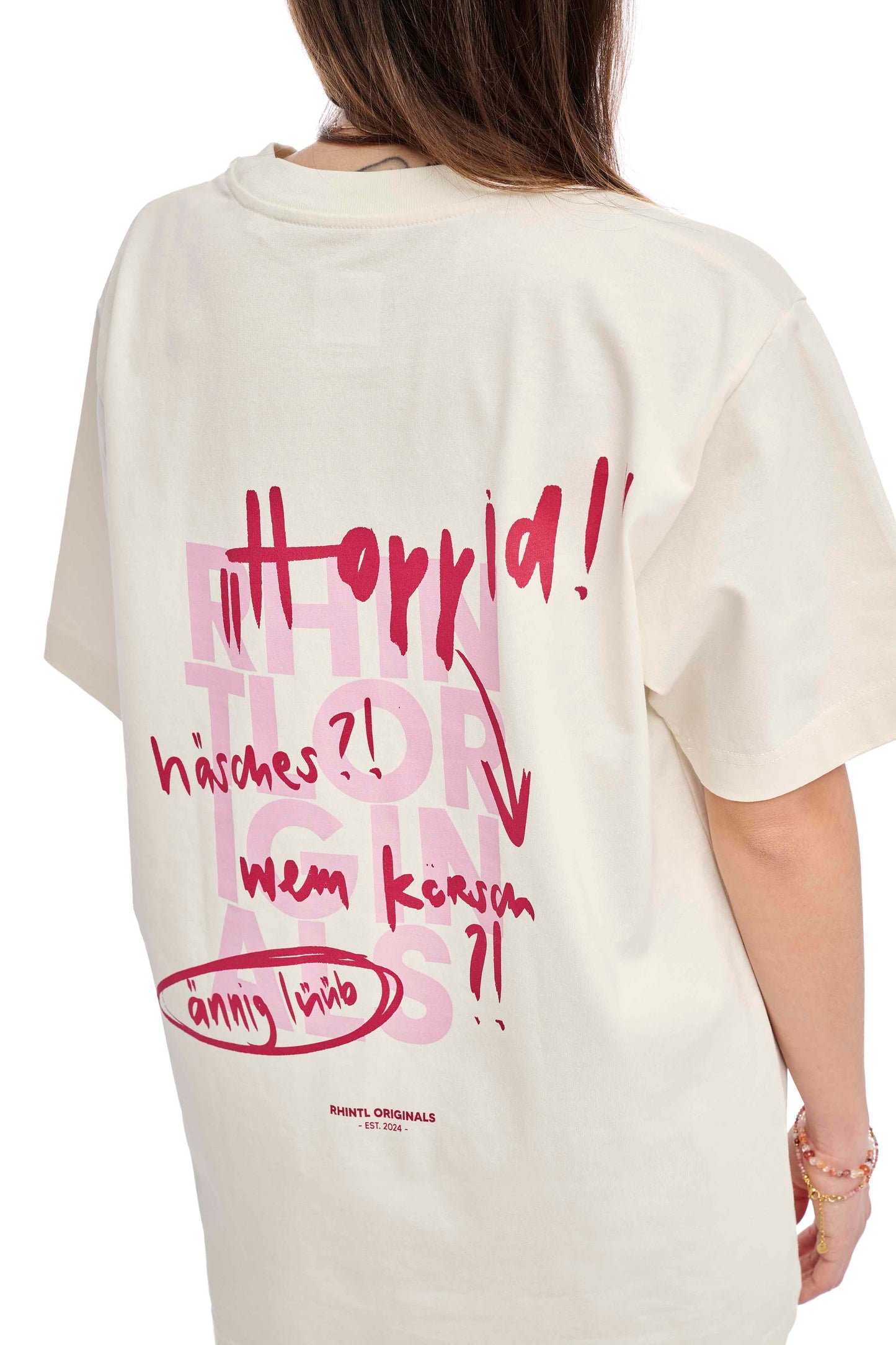 Oversize T-Shirt "Hoppid 2.0" cream
