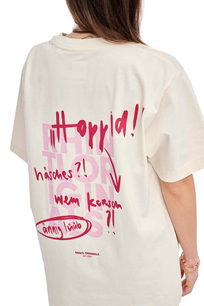 Oversize T-Shirt "Hoppid 2.0" cream