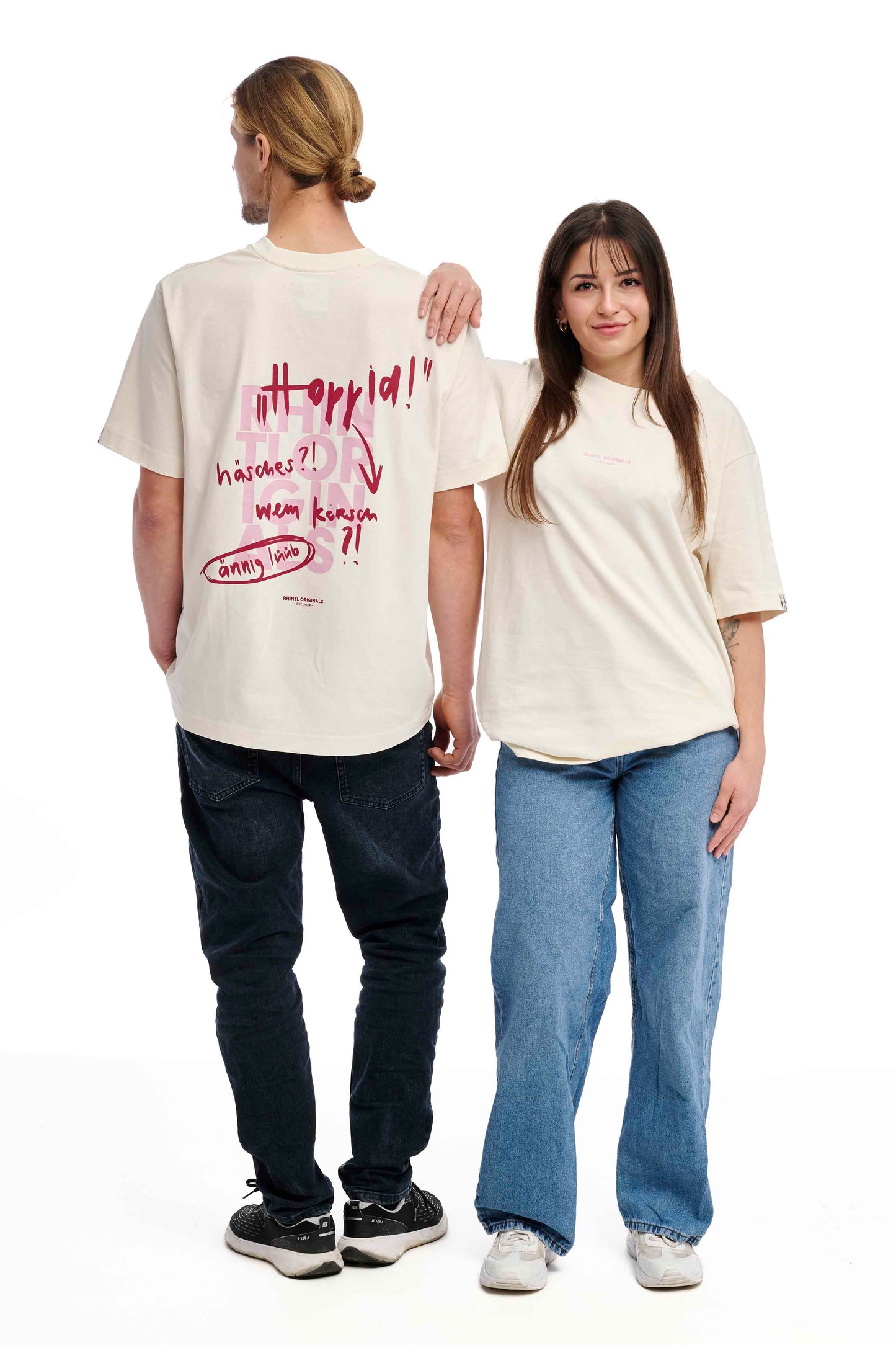 Oversize T-Shirt "Hoppid 2.0" cream