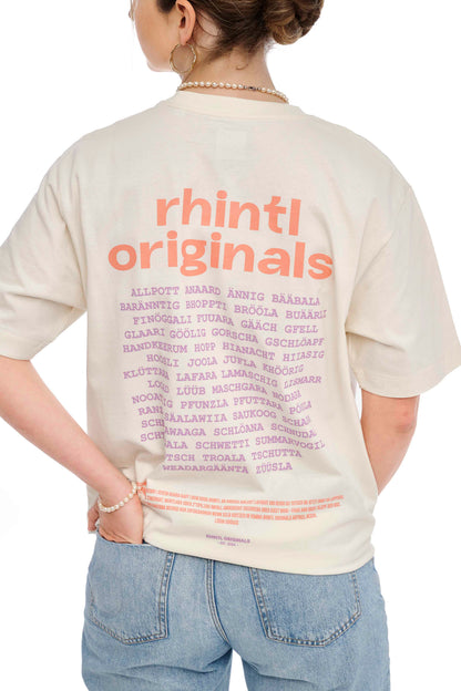 Oversize T-Shirt Rhintl LineUp cream