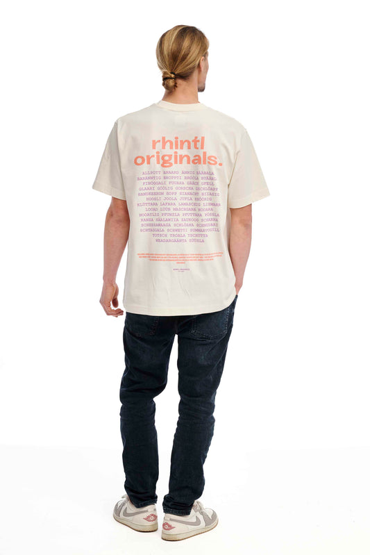 Oversize T-Shirt Rhintl LineUp cream