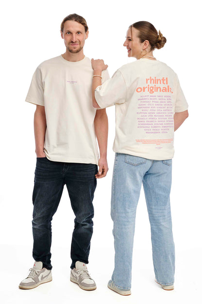 Oversize T-Shirt Rhintl LineUp cream