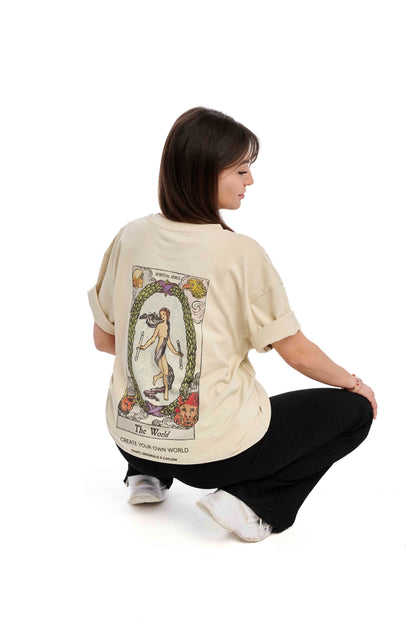 Ladies T-Shirt The World White Sand