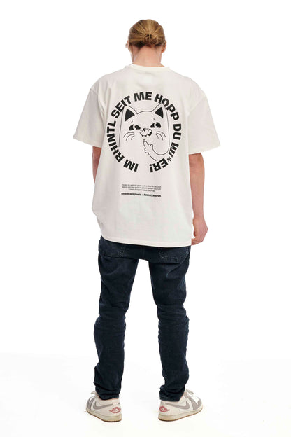Oversize T-Shirt Im Rhintl seit me Hopp blancwhite
