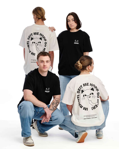 Oversize T-Shirt Im Rhintl seit me Hopp black