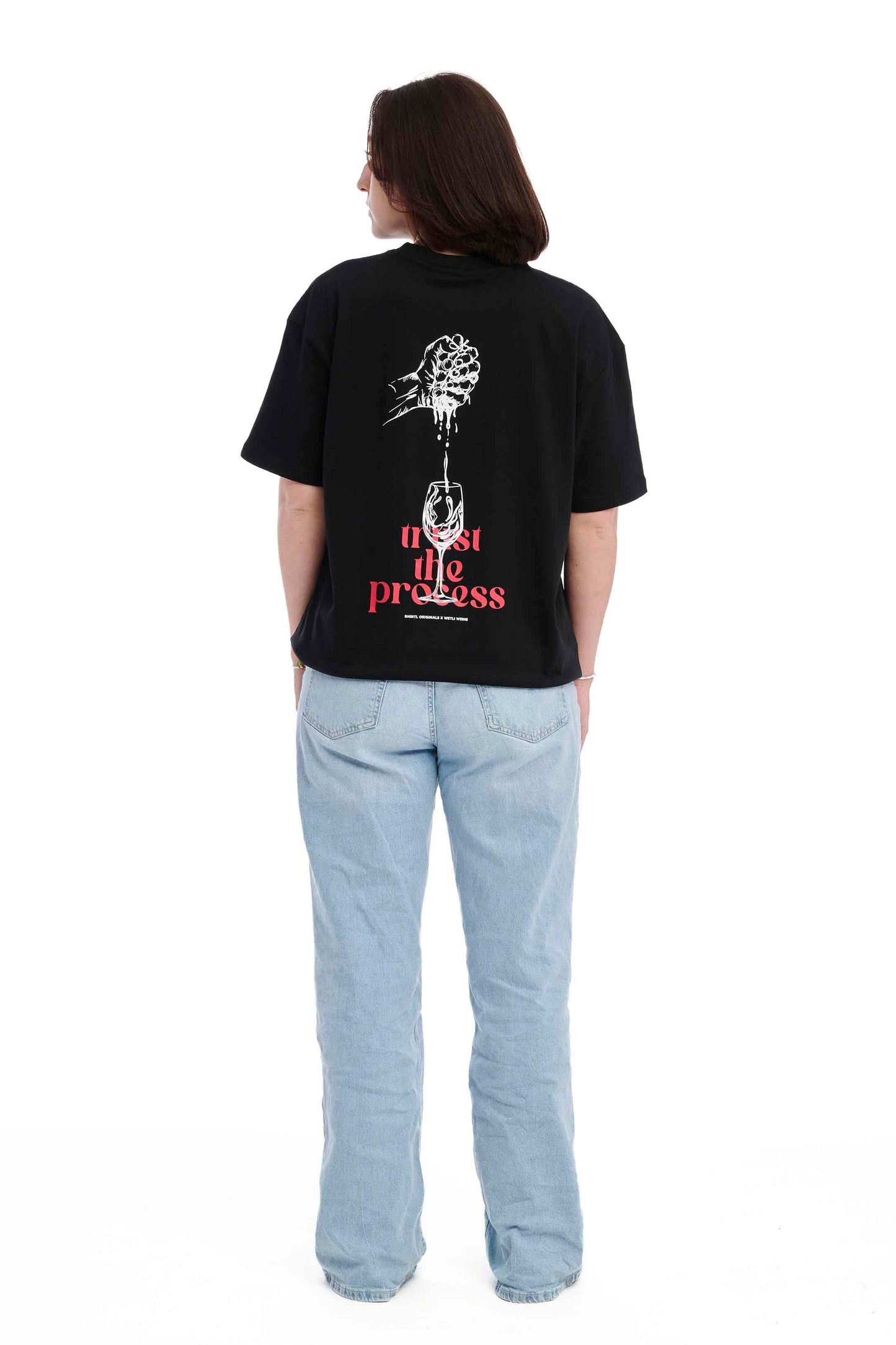 T-Shirt Wetli Weine trust the process black
