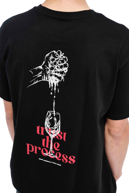 T-Shirt Wetli Weine trust the process black