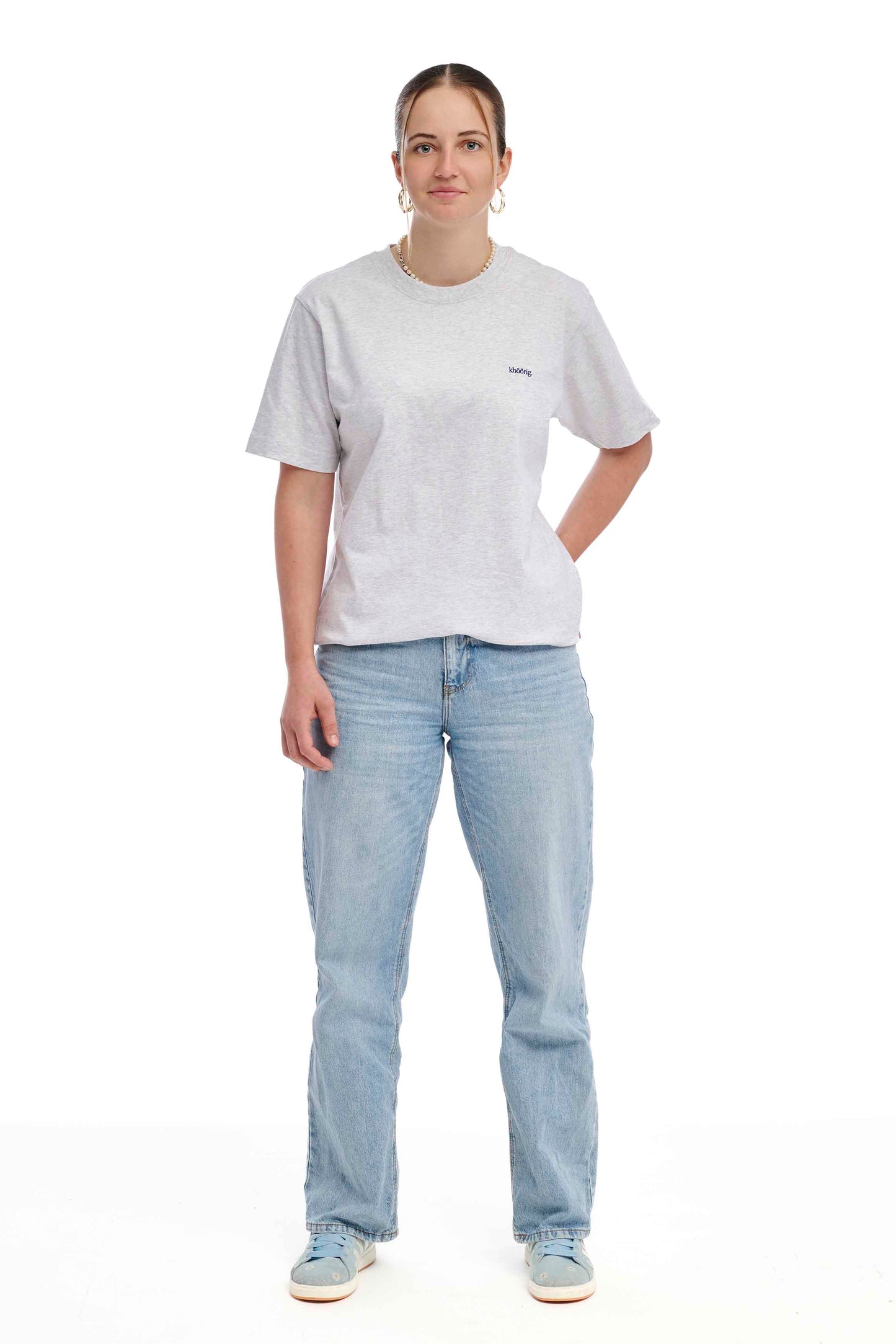 " khöörig." Oversize T-Shirt cool heather grey