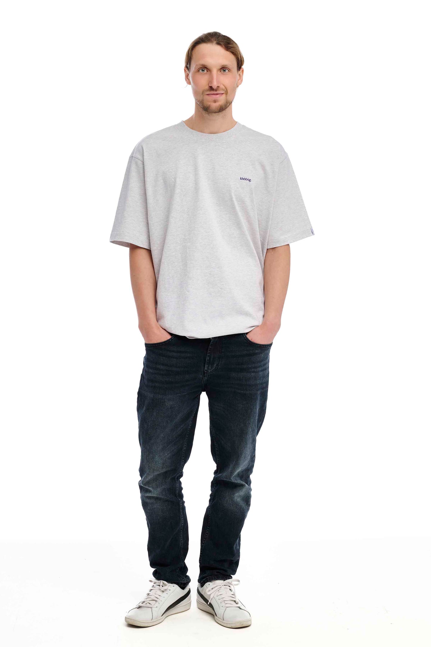 " khöörig." Oversize T-Shirt cool heather grey