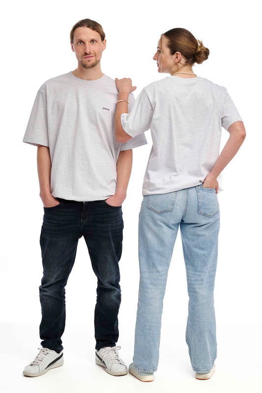 " khöörig." Oversize T-Shirt cool heather grey