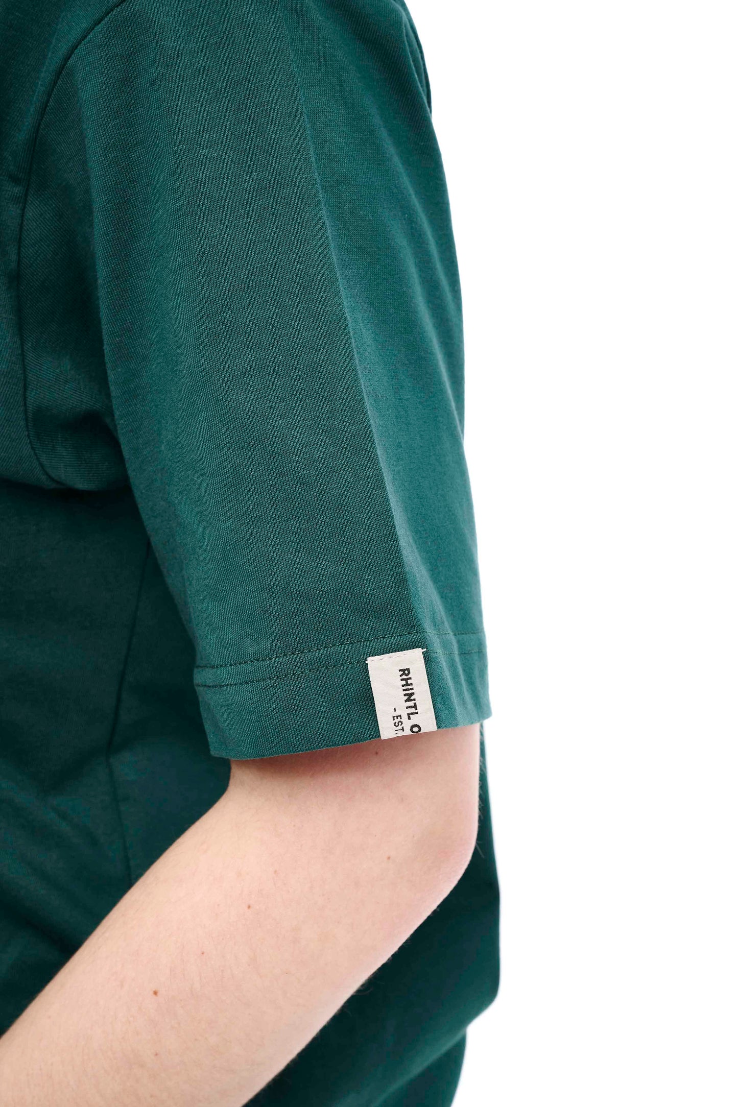 " hopp." Oversize T-Shirt glazed green