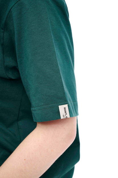 " hopp." Oversize T-Shirt glazed green