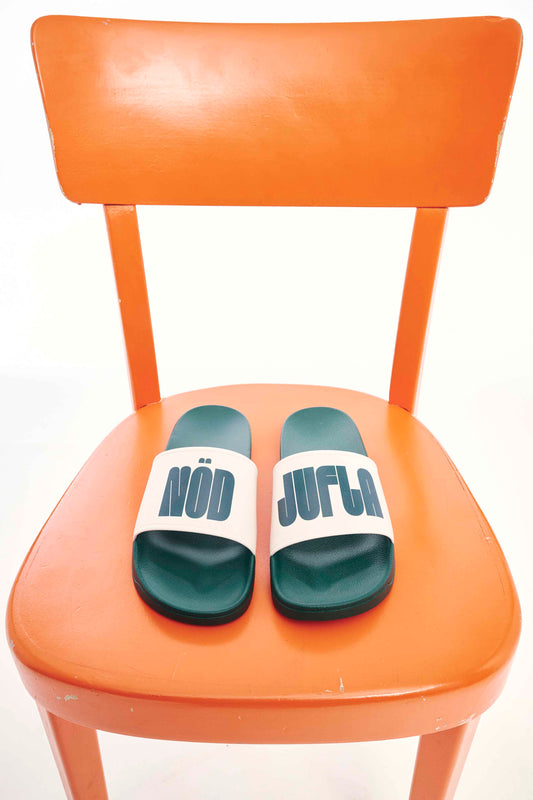 Slippers 'NÖD JUFLA' green