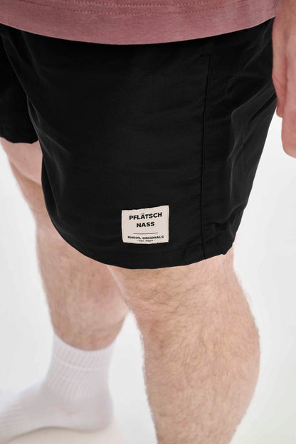 Badehose 'PFLÄTSCH NASS'