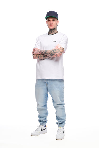 Oversize T-Shirt white Wetli Weine "SYLWM"