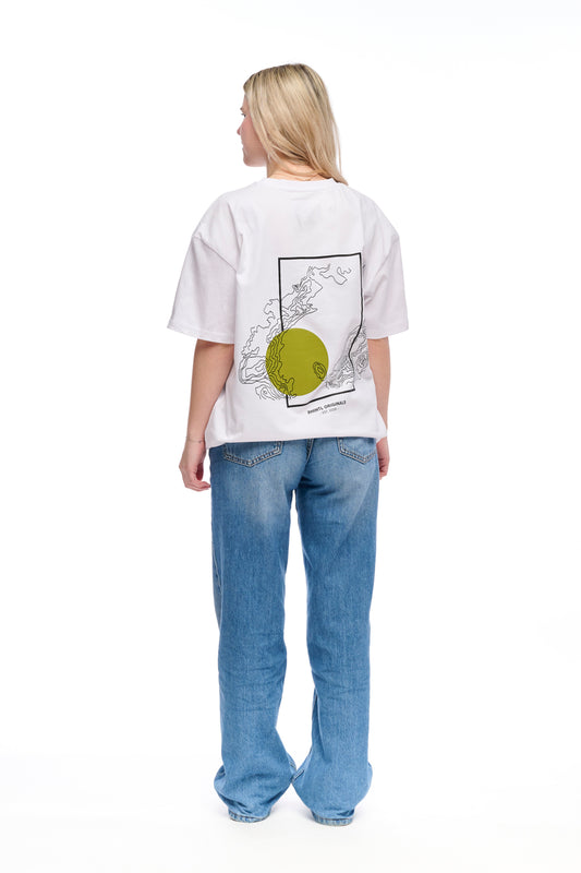 Oversize T-Shirt white "Geo"