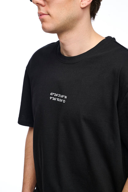 Oversize T-Shirt black "Geo"