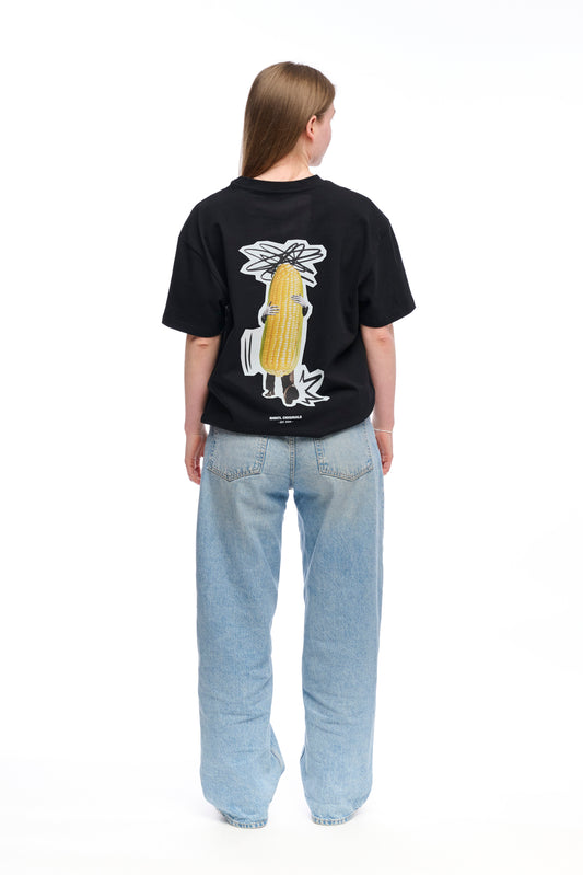 Oversize T-Shirt black "Mais"