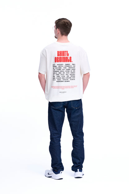 Oversize T-Shirt Rhintl LineUp blancwhite